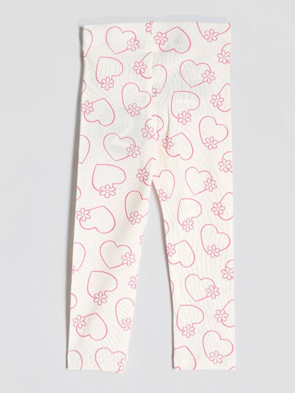 Moudda LC Waikiki - Pack jersey stretch Fille Imprimé écru - Tunisie 5