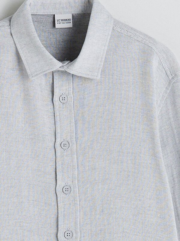 Moudda LC Waikiki - Chemise tissée manches longues Garçon Gris - Tunisie 2