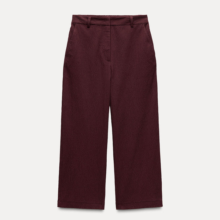 Moudda ZARA - Set pantalon droit seersucker - Tunisie 1