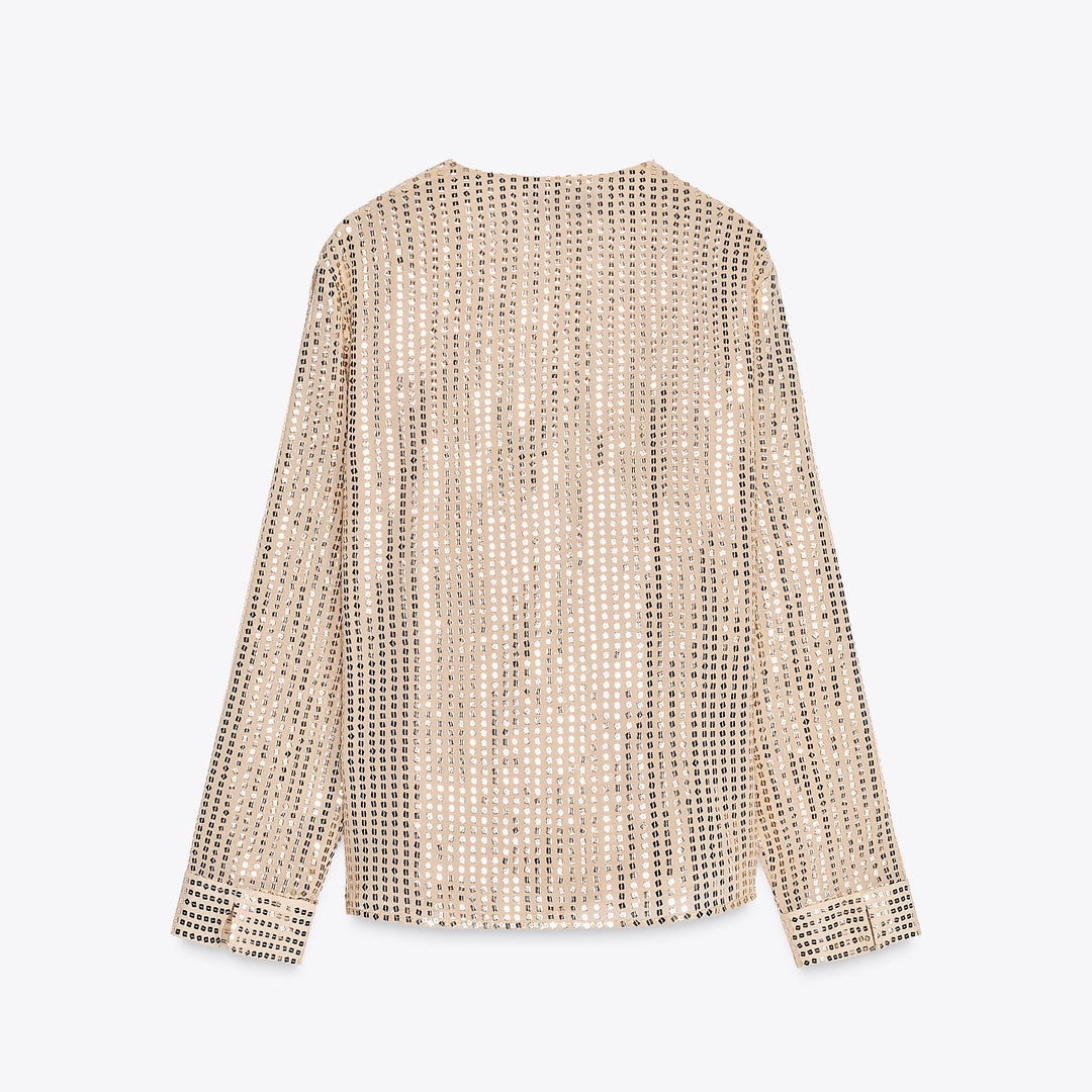 Moudda ZARA - Blouse Paillettes - Croisée & Nœud - Tunisie 2