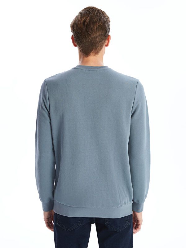 Moudda LC Waikiki - Sweat-shirt basique en jersey imprimé pour Hommes - Tunisie 4