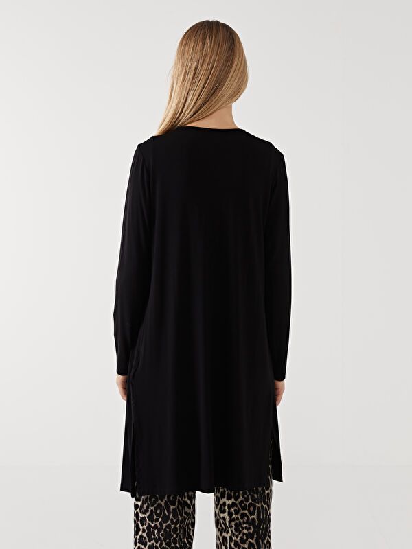 Moudda LC Waikiki - Cardigan jersey Femme Noir - Tunisie 4