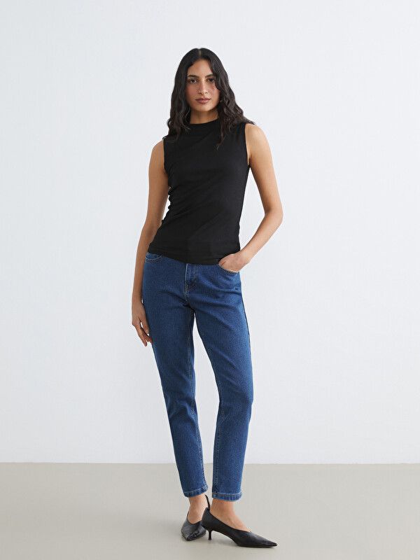 Moudda LC Waikiki - Tunique manches courtes en jersey pour Femme couleur Noir - Tunisie 2