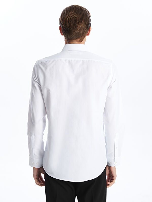 Moudda LC Waikiki - Chemise tissée basique à manches longues pour Hommes - Tunisie 4