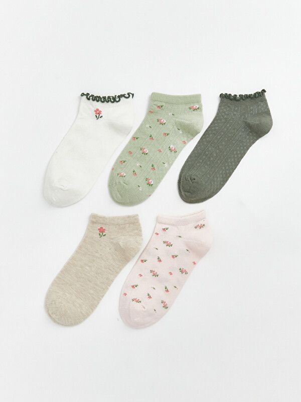 Moudda LC Waikiki - Chaussettes liner trainer (sport) pour Femme couleur Écru - Tunisie 1