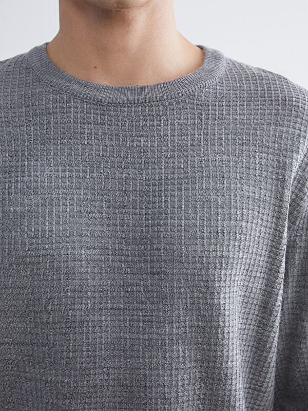 Moudda LC Waikiki - Pull en tricot Homme Mélange de gris - Tunisie 3
