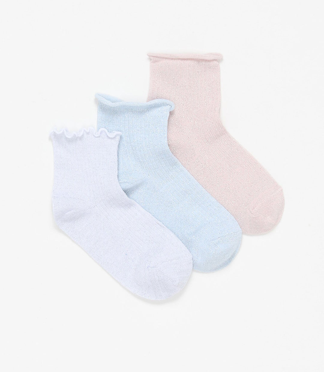 Moudda Lefties - Pack 3 Chaussettes Cheville - Lurex Roulé - Tunisie 2