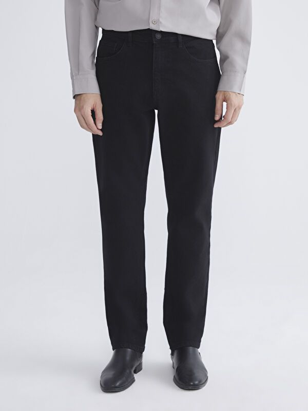 Moudda LC Waikiki - Pantalon basique en jean couleur Rodeo noir pour hommes - Tunisie 2