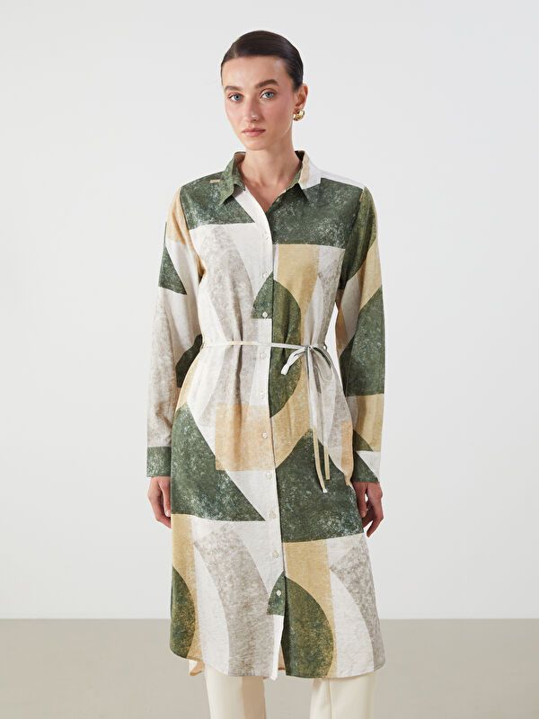 Moudda LC Waikiki - Tunique imprimée tissée cv à manches longues pour Femmes - Tunisie 1