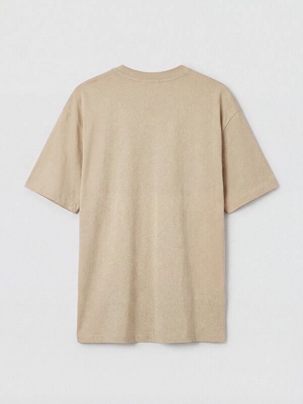 Moudda LC Waikiki - T-shirt basique manches courtes en jersey pour Homme couleur  Beige - Tunisie 2