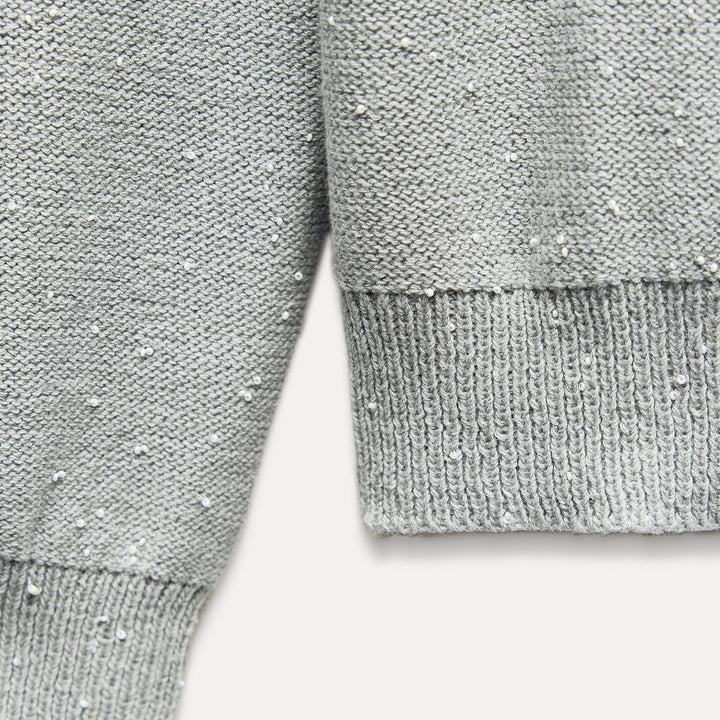 Moudda ZARA - Pull encolure bateau col en V dos perles coordonné - Tunisie 3