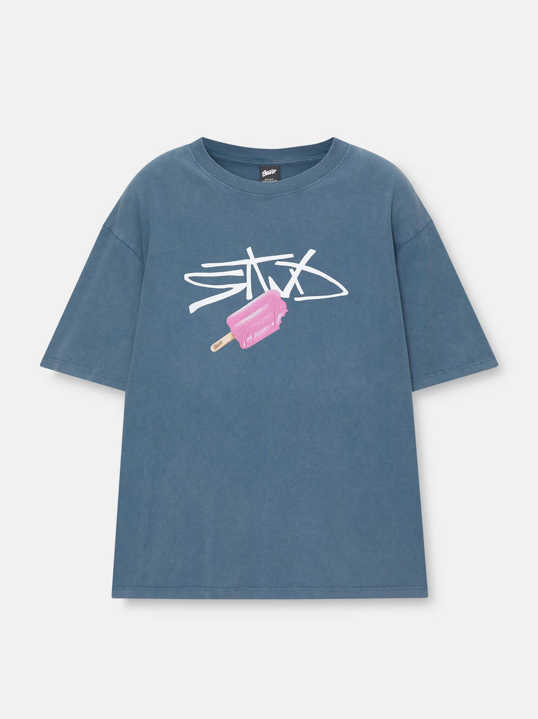 Moudda PULL & BEAR - T-Shirt Lavé Logo STWD Glace - Tunisie 5