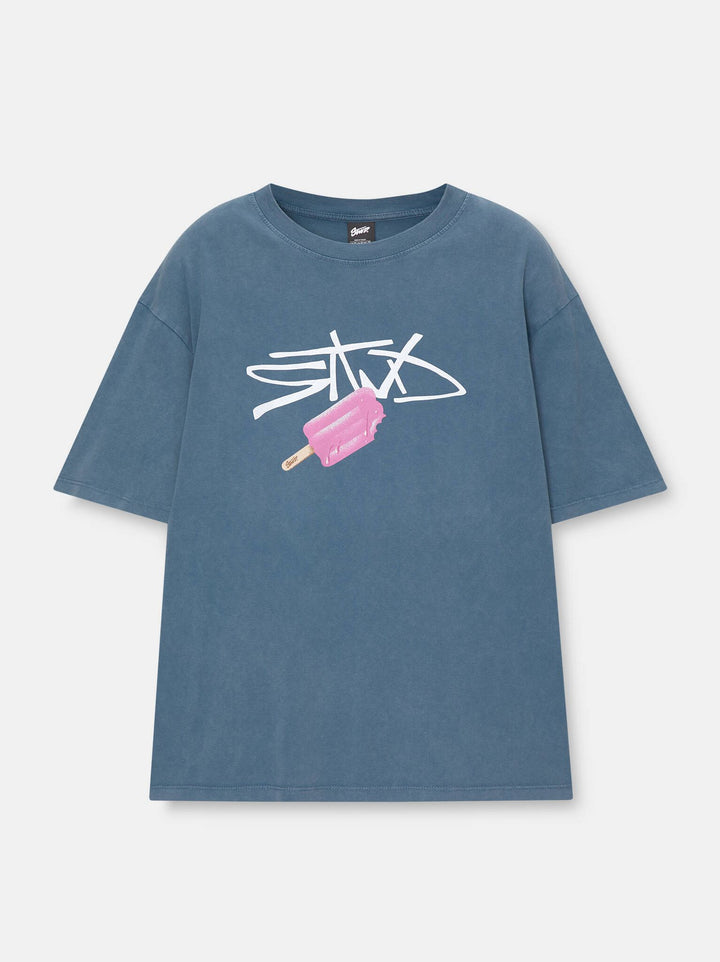 Moudda PULL & BEAR - T-Shirt Lavé Logo STWD Glace - Tunisie 5