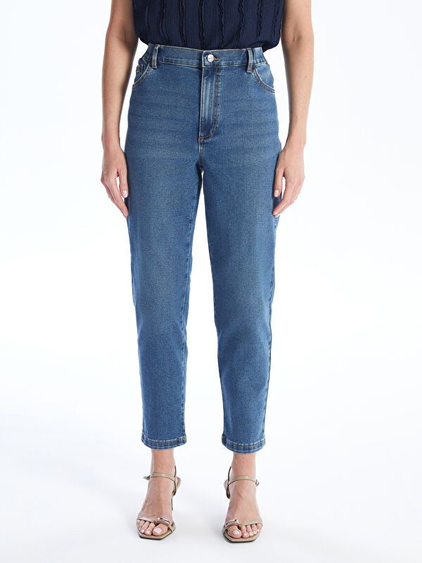 Moudda LC Waikiki - Pantalon tissé denim Femme Rodéo mid indigo - Tunisie 4