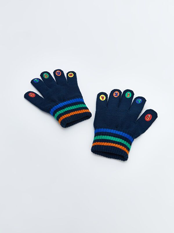 Moudda LC Waikiki - Gants tricot Garçon Bleu marine foncé - Tunisie 1