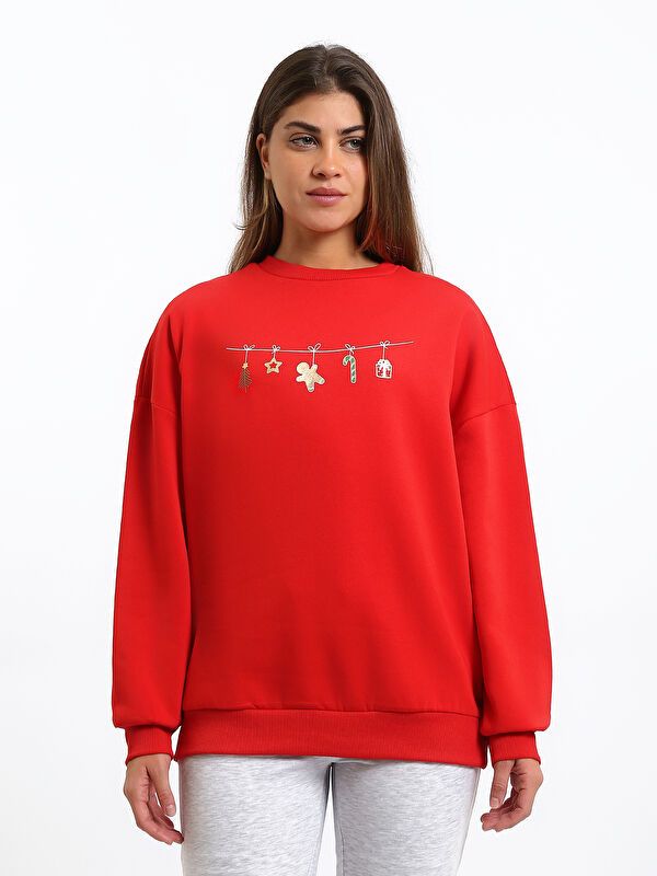 Moudda LC Waikiki - Sweat-shirt en jersey imprimé pour Femmes - Tunisie 1