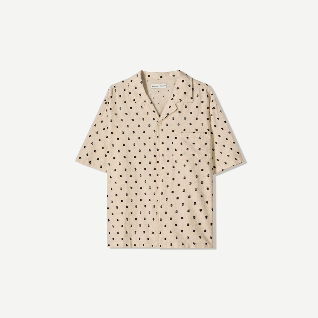 Moudda BERSHKA - Chemise Boxy - Broderie Allover - Tunisie 1