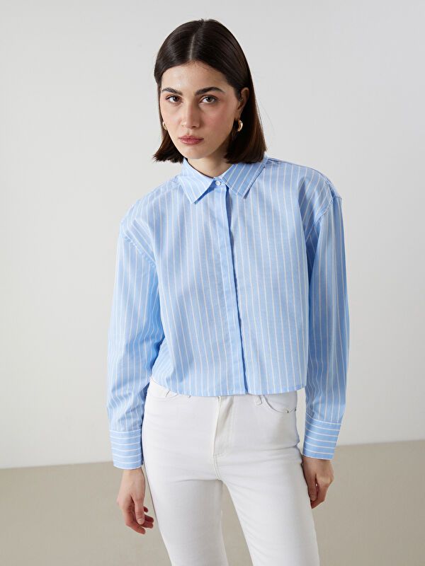 Moudda LC Waikiki - Chemise tissée à manches longues pour Femmes - Tunisie 1