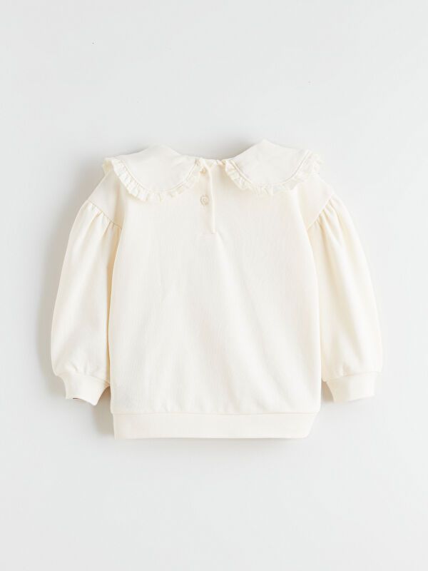 Moudda LC Waikiki - Ensemble en jersey couleur Crème pour filles - Tunisie 4