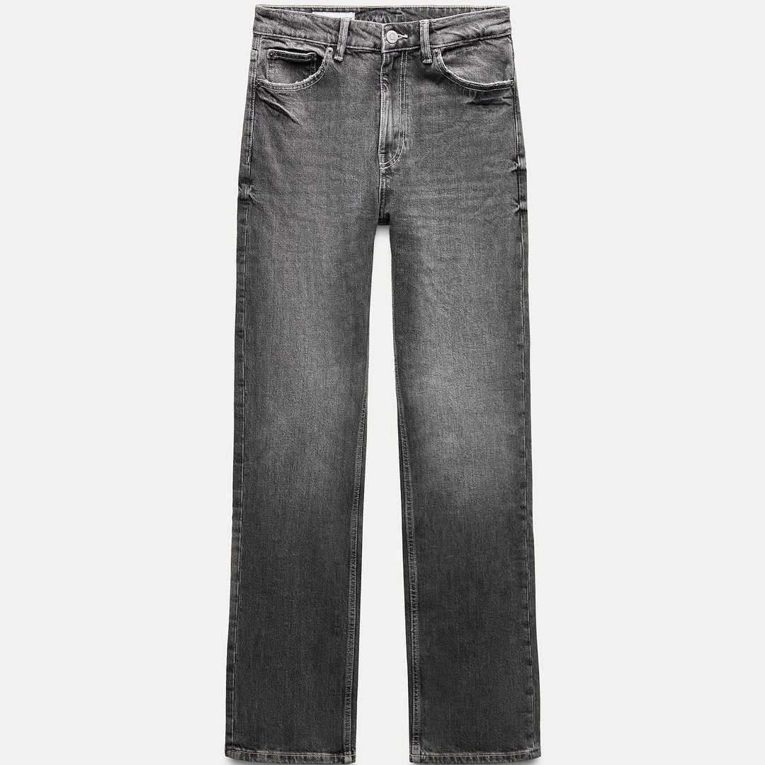 Moudda ZARA - Pantalon droit confort taille haute, longueur complète - Tunisie 1
