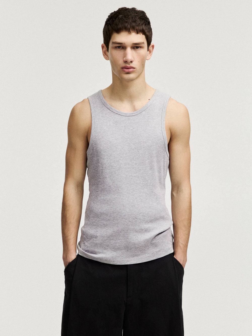 Moudda PULL & BEAR - Débardeur - Côtes (Gris Clair) - Tunisie 2