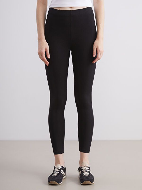 Moudda LC Waikiki - T-shirt en jersey stretch Femme Noir - Tunisie 2