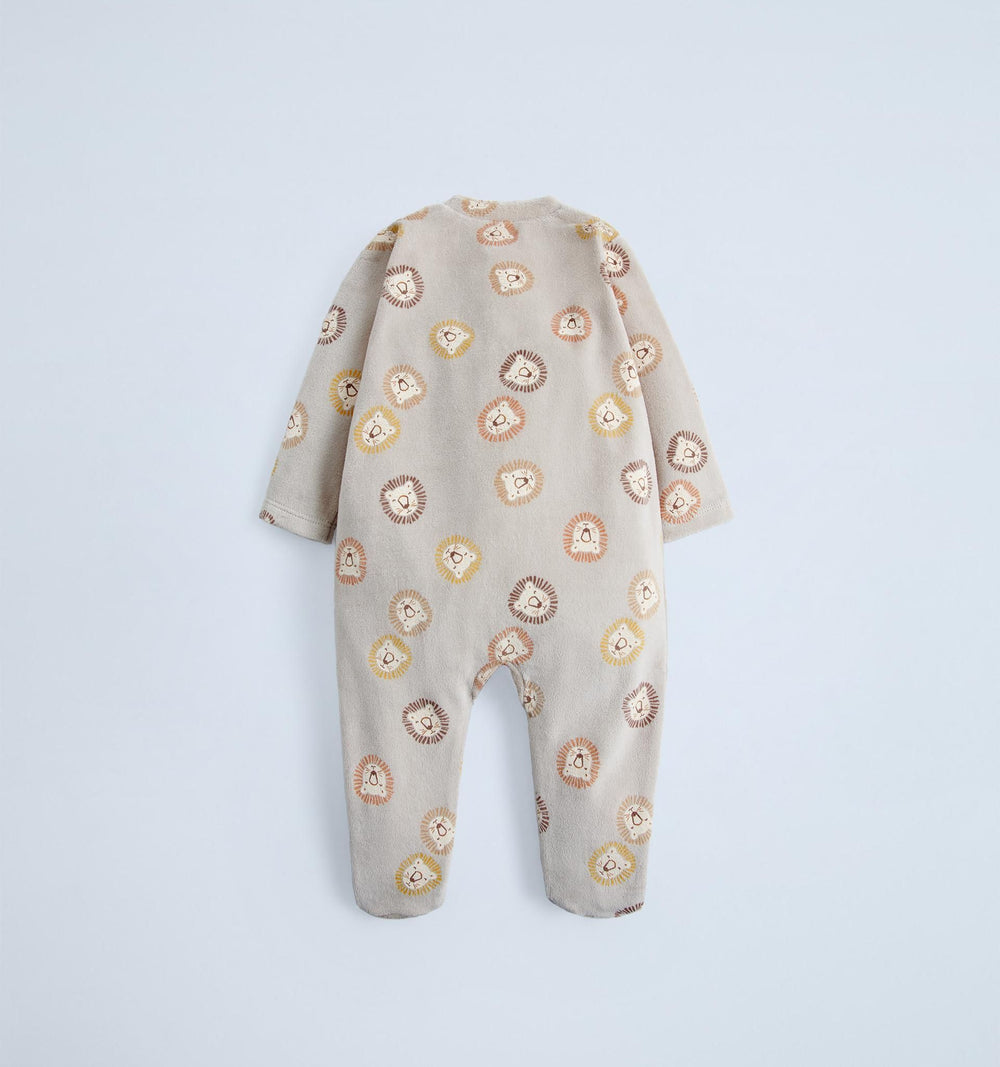 Moudda ZARA - Pyjama Bébé - Velours & AOP Lionceaux - Tunisie 2