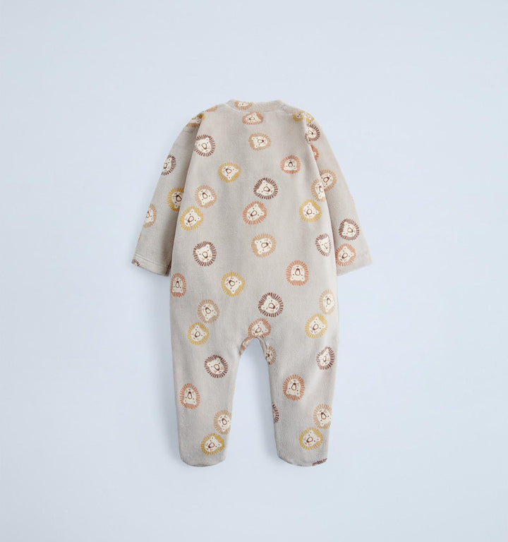 Moudda ZARA - Pyjama Bébé - Velours & AOP Lionceaux - Tunisie 2