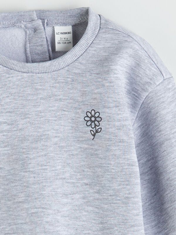 Moudda LC Waikiki - Sweatshirt en jersey Fille Mélange de gris - Tunisie 2