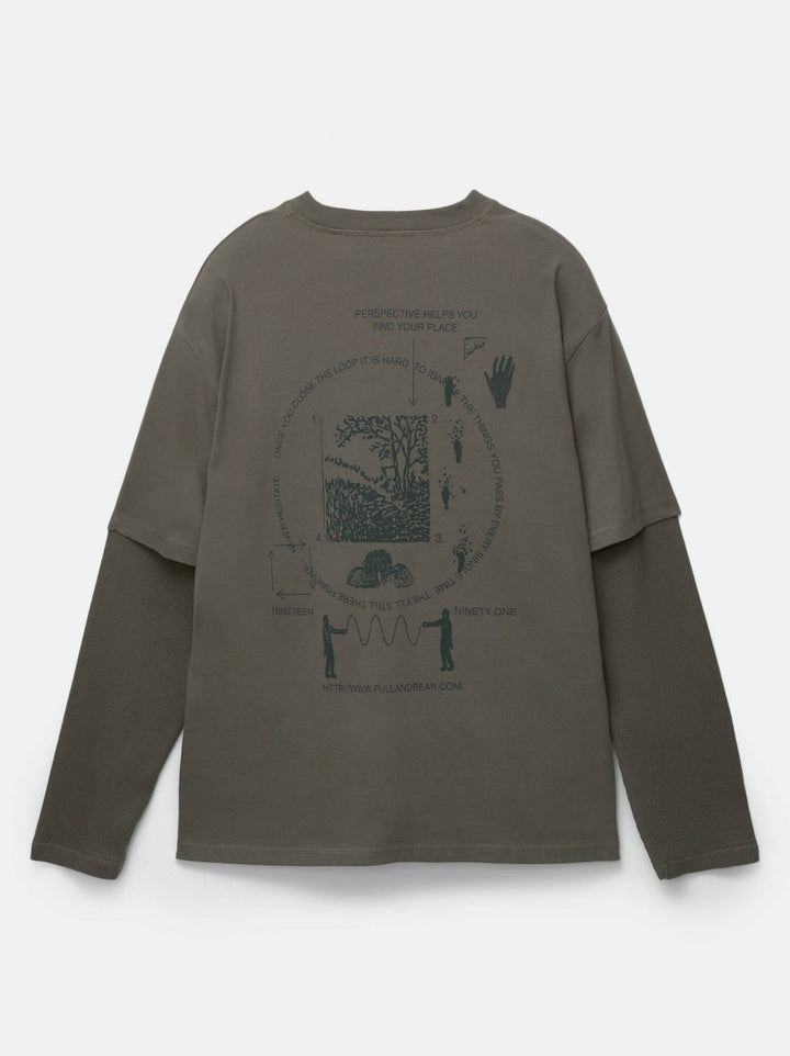 Moudda PULL & BEAR - T-Shirt - Double Manche & Gaufré - Tunisie 3