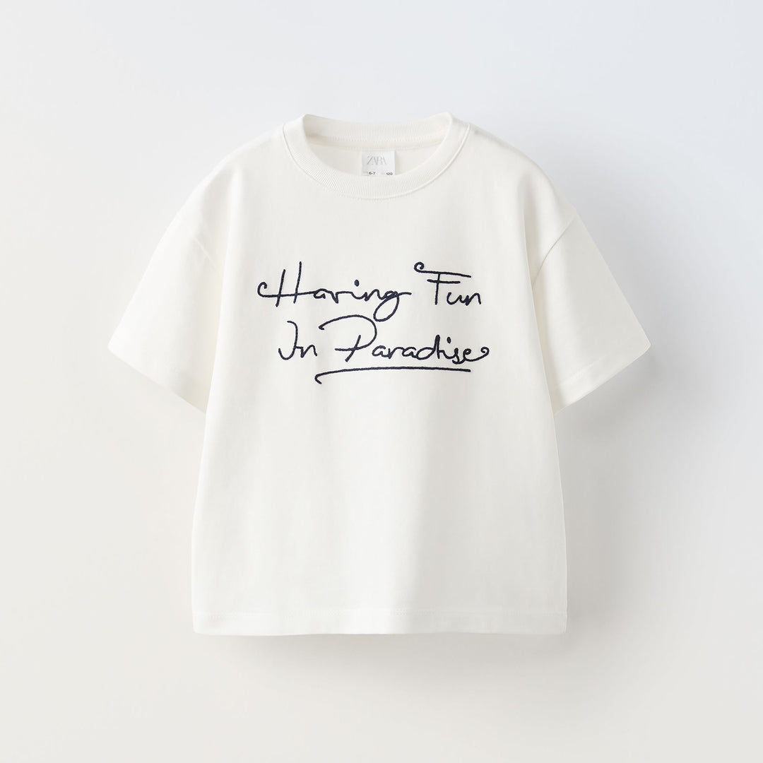 Moudda ZARA - T-shirt texte cordon - Tunisie 2