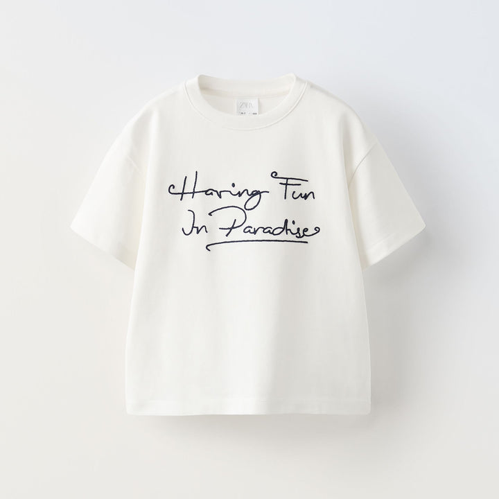 Moudda ZARA - T-shirt texte cordon - Tunisie 2