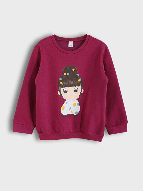 Moudda LC Waikiki - Pack sweatshirt jersey Fille Fuchsia terne - Tunisie 3