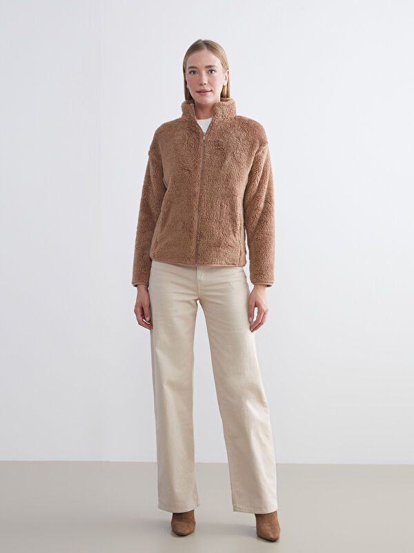 Moudda LC Waikiki - Cardigan jersey Femme Brun clair - Tunisie 2