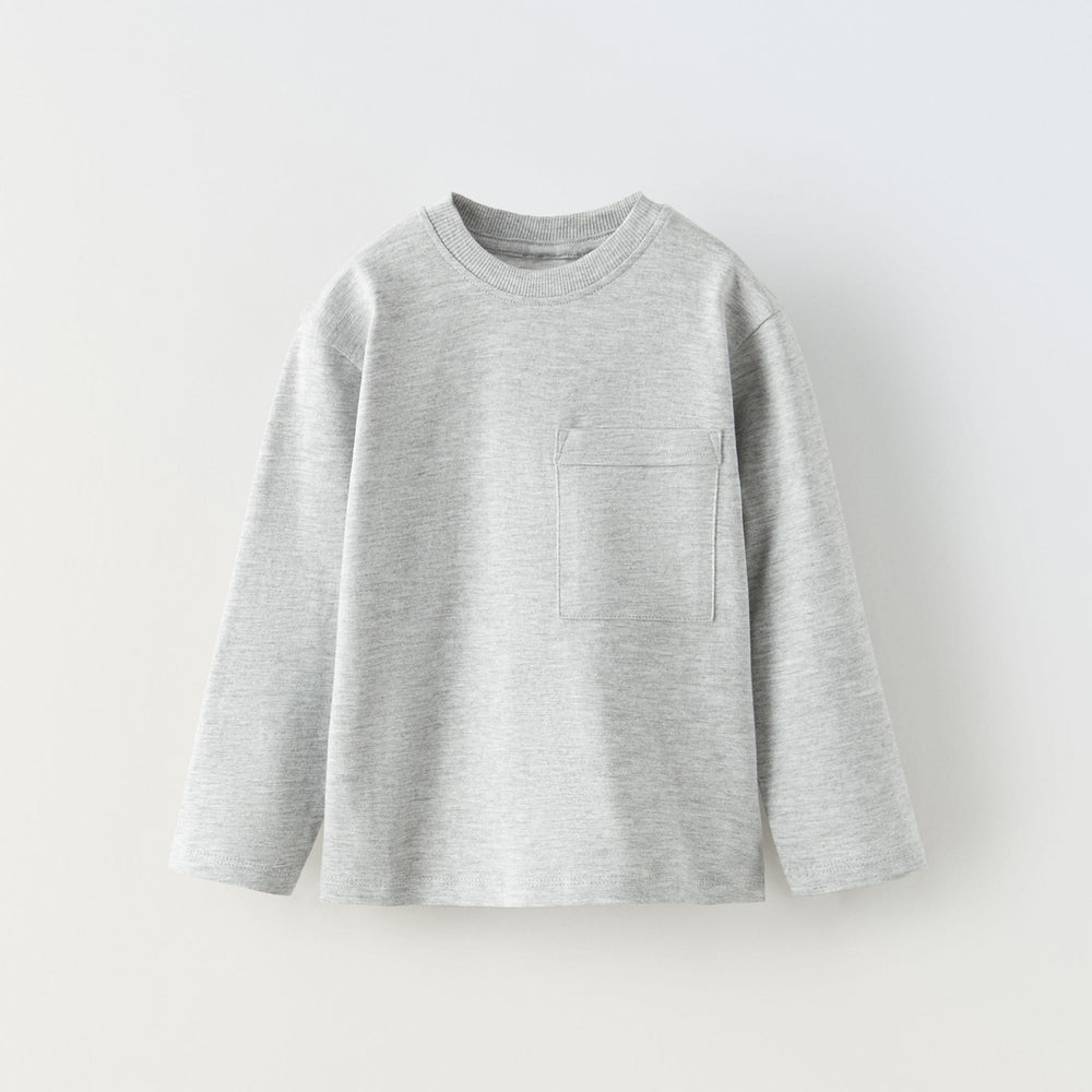 Moudda ZARA - Gris Vigo – t-shirt basique manches longues bio - Tunisie 2