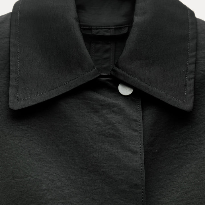 Moudda ZARA - Trench mi-long fermeture éclair nylon - Tunisie 3