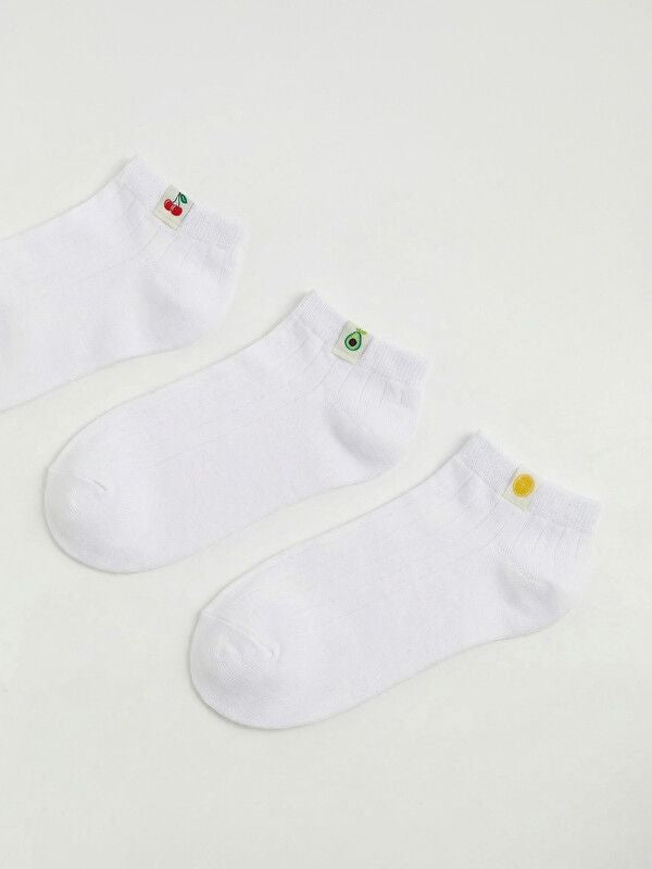 Moudda LC Waikiki - Chaussettes liner trainer (sport) pour Femme couleur Blanc - Tunisie 2