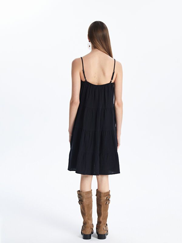 Moudda LC Waikiki - Robe manches courtes en tissu pour Femme - Tunisie 4