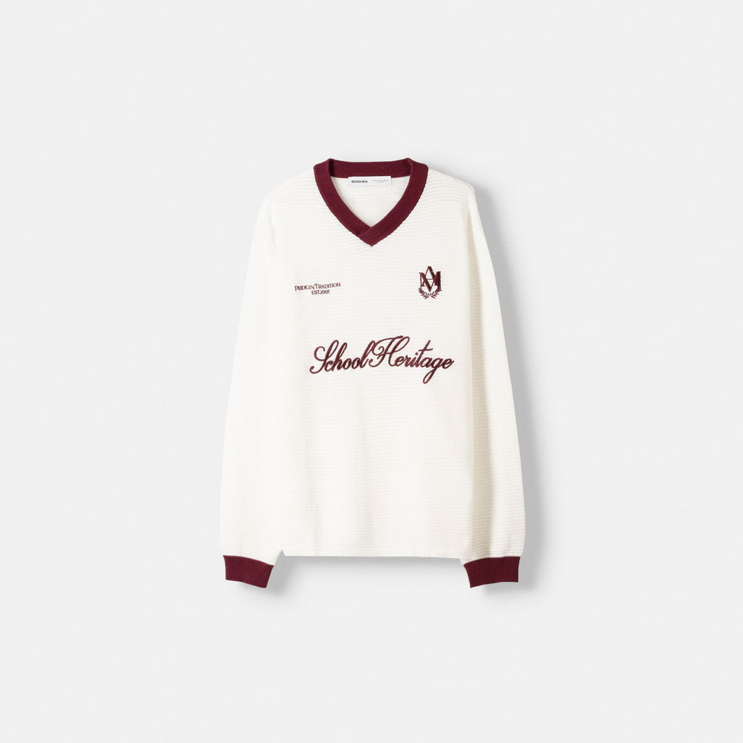 Moudda BERSHKA - Pull sport rétro football - Tunisie 1