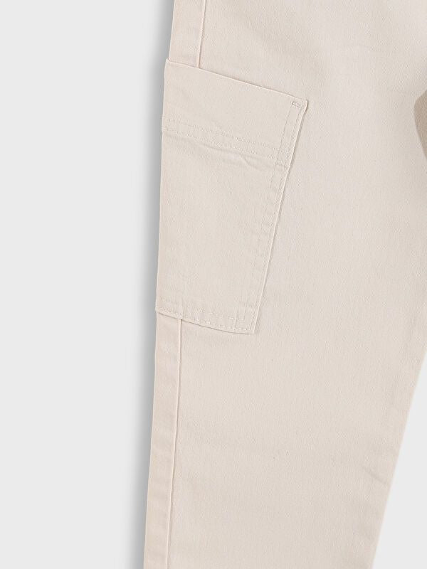 Moudda LC Waikiki - Pantalon tissé épais basique Garçon Beige clair - Tunisie 3