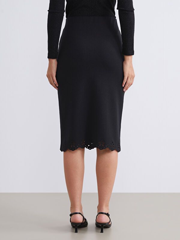 Moudda LC Waikiki - Jupe jersey Femme Noir - Tunisie 5