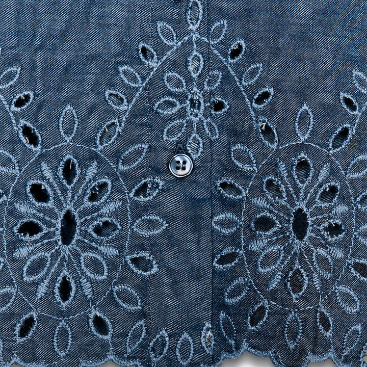 Moudda ZARA - Chemise Cropped - Broderie Suisse - Tunisie 3