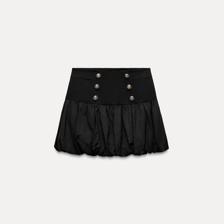 Moudda ZARA - Mini Jupe Boule à Boutons Dorés - Tunisie 1