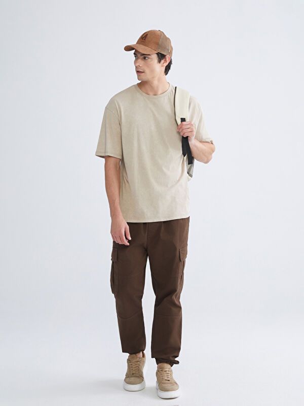 Moudda LC Waikiki - Pantalon cargo tissé Homme Brun foncé - Tunisie 1