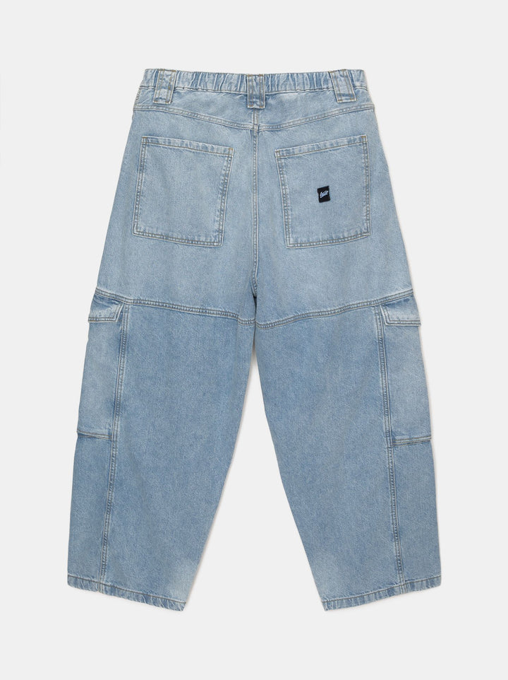 Moudda PULL & BEAR - Pantalon Denim Cargo Superbaggy Ceinture Élastique - Tunisie 3