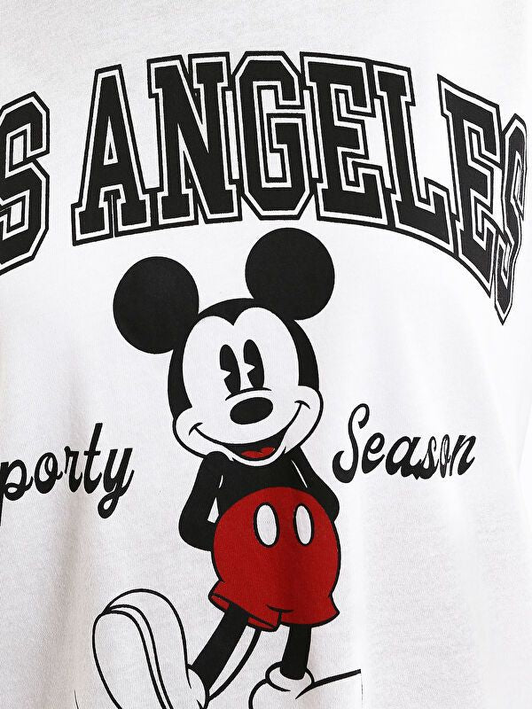 Moudda LC Waikiki - Body jersey manches courtes licence Femme Buxe blanc - Tunisie 3