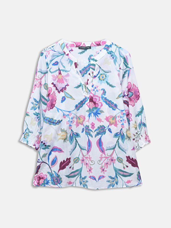 Moudda LC Waikiki - Chemise tissée imprimée cv à manches longues pour Femmes - Tunisie 1