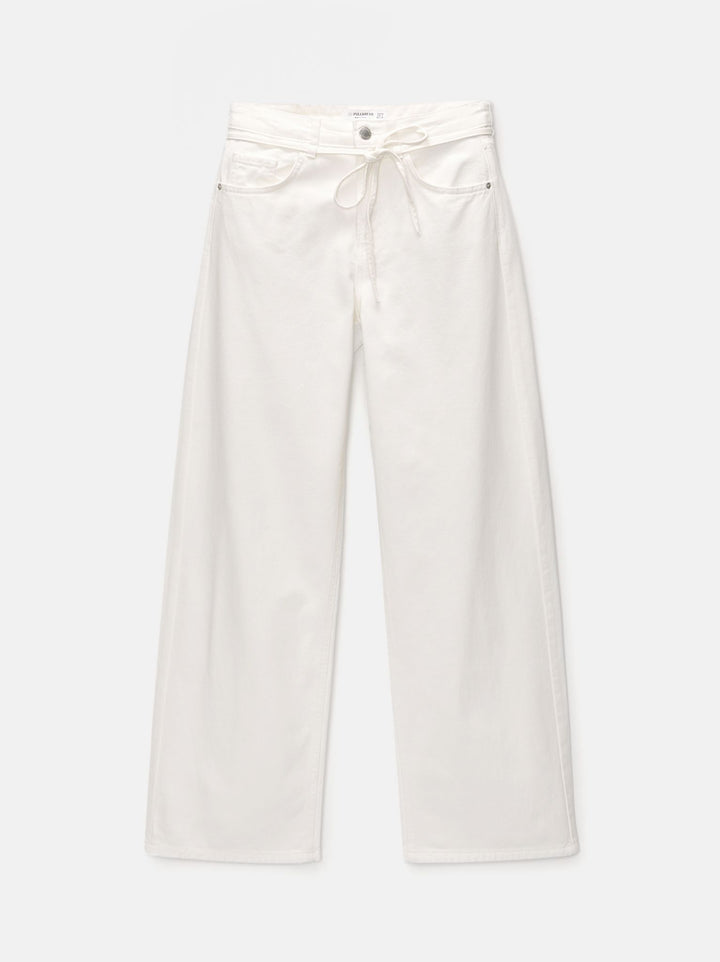 Moudda PULL & BEAR - Pantalon Oversize avec Ceinture - Tunisie 4