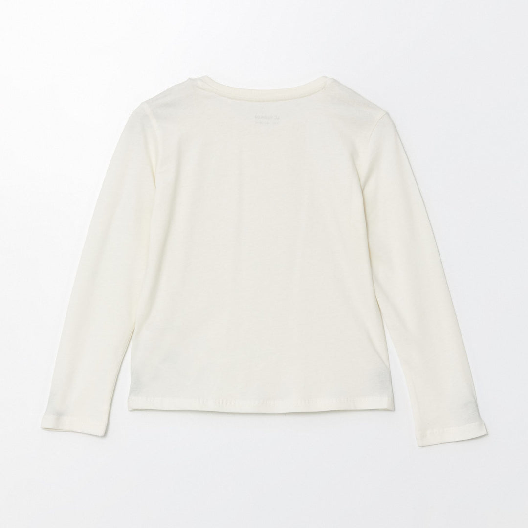 Moudda LC Waikiki - Body jersey basique manches longues Fille Ecru - Tunisie 3