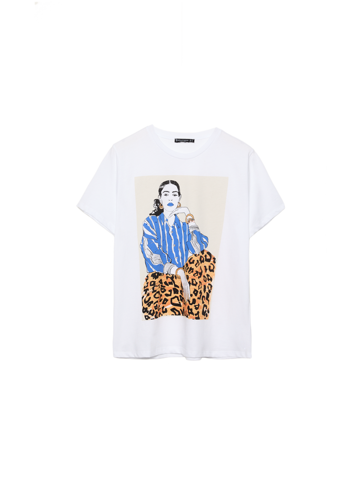 Moudda STRADIVARIUS - T-Shirt Fille Illustrée et Calor - Tunisie 4